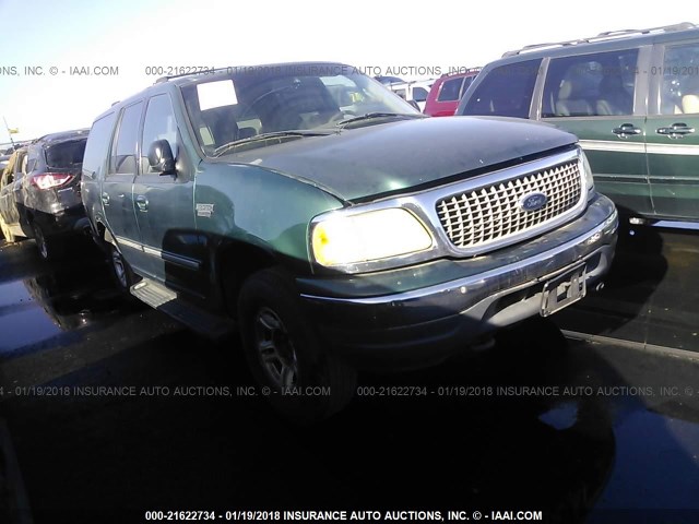 1FMPU16L3YLA21098 - 2000 FORD EXPEDITION XLT GREEN photo 1