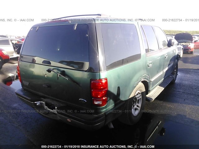 1FMPU16L3YLA21098 - 2000 FORD EXPEDITION XLT GREEN photo 4