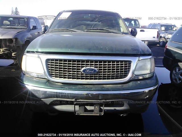 1FMPU16L3YLA21098 - 2000 FORD EXPEDITION XLT GREEN photo 6