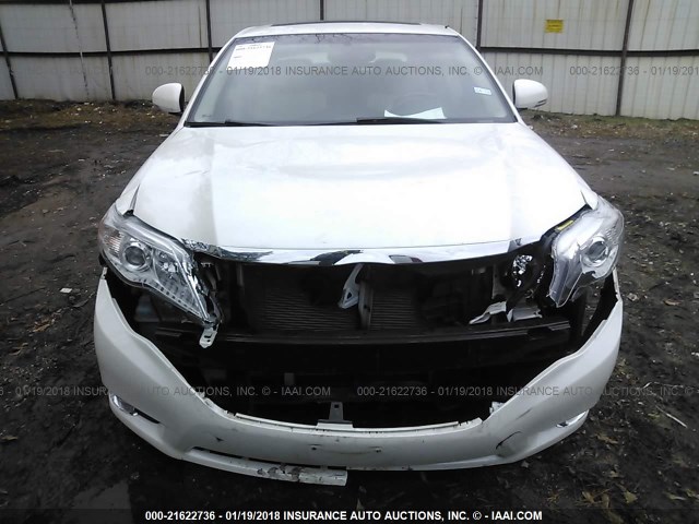 4T1BK3DB5BU435894 - 2011 TOYOTA AVALON LIMITED WHITE photo 6