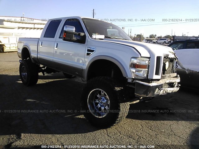 1FTSW2BR9AEA04406 - 2010 FORD F250 SUPER DUTY WHITE photo 1