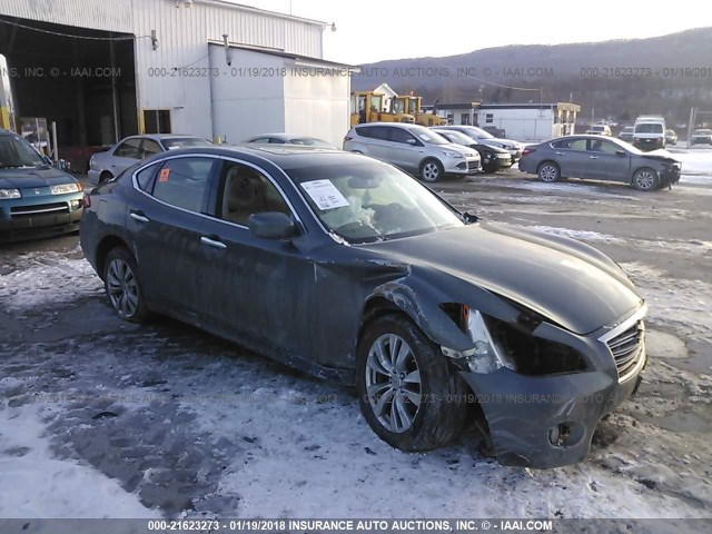 JN1BY1AR5CM396589 - 2012 INFINITI M37 X GREEN photo 1