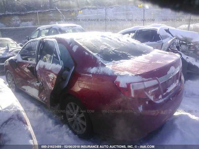 4T4BF1FK8CR195236 - 2012 TOYOTA CAMRY SE/LE/XLE Қызыл фото 3