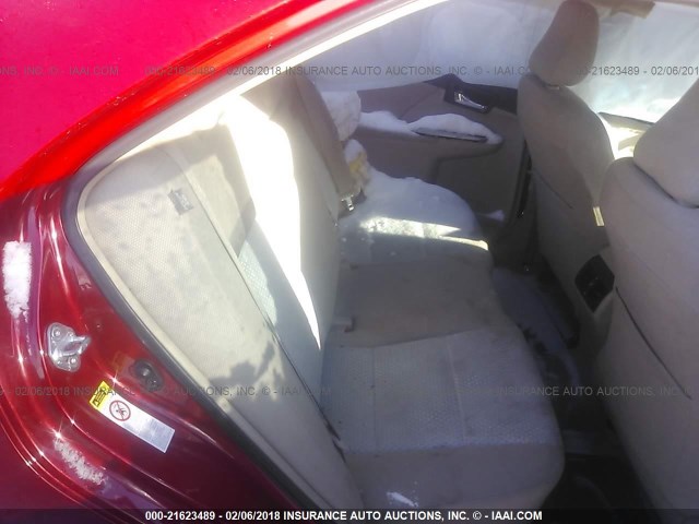 4T4BF1FK8CR195236 - 2012 TOYOTA CAMRY SE/LE/XLE Қызыл фото 8