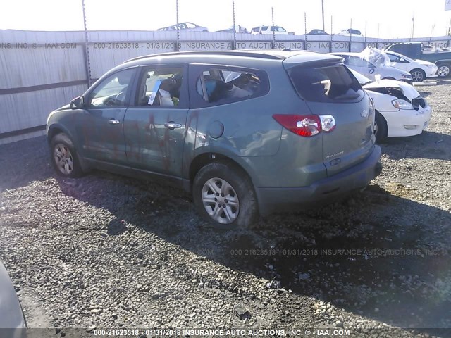 1GNER13D39S156624 - 2009 CHEVROLET TRAVERSE LS BLUE photo 3