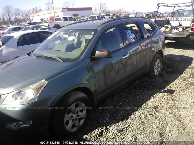 1GNER13D39S156624 - 2009 CHEVROLET TRAVERSE LS BLUE photo 6