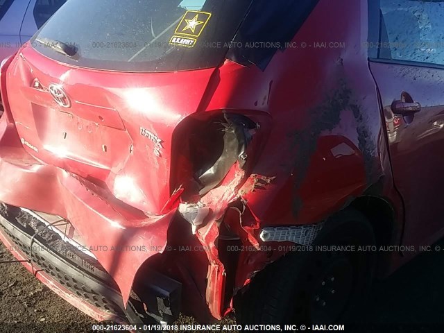 2T1KU4EE0CC797675 - 2012 TOYOTA COROLLA MATRIX  RED photo 6