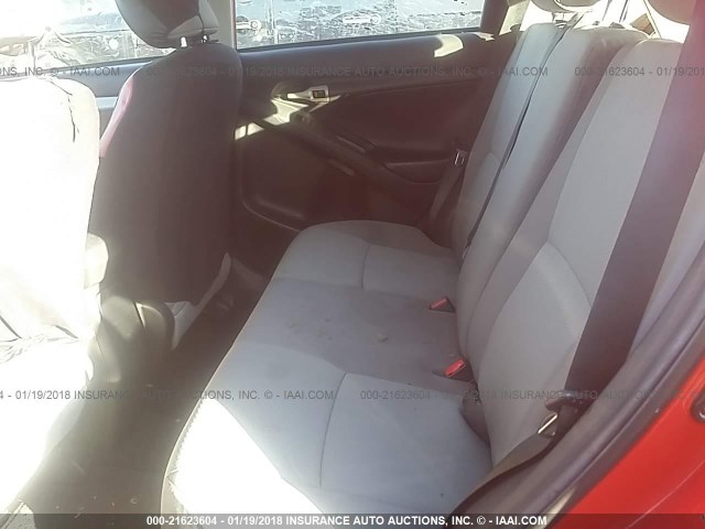 2T1KU4EE0CC797675 - 2012 TOYOTA COROLLA MATRIX  RED photo 8