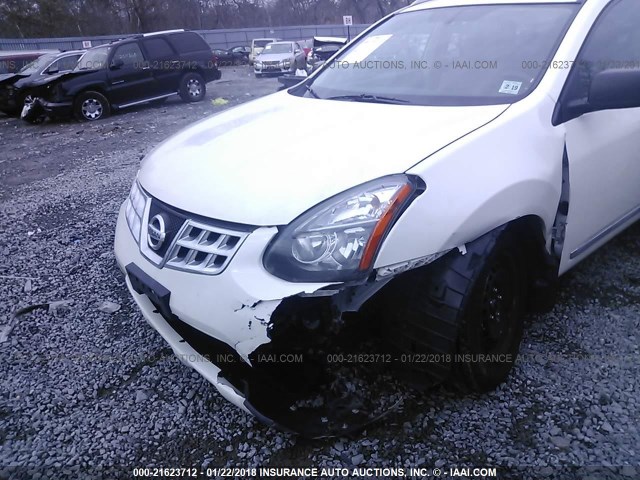 JN8AS5MT8EW619101 - 2014 NISSAN ROGUE SELECT S WHITE photo 6