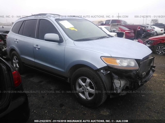 5NMSG13D57H114045 - 2007 HYUNDAI SANTA FE GLS SILVER photo 1