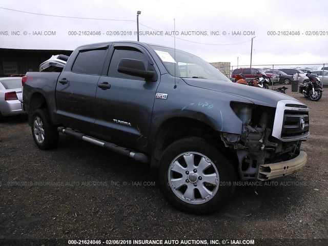 5TFDW5F11AX116698 - 2010 TOYOTA TUNDRA CREWMAX SR5 BLUE photo 1