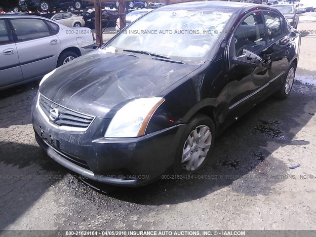 3N1AB6AP2BL637218 - 2011 NISSAN SENTRA 2.0/2.0S/SR/2.0SL BLACK photo 2