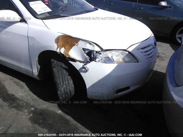 4T1BE46K17U514853 - 2007 TOYOTA CAMRY NEW GENERAT CE/LE/XLE/SE WHITE photo 6