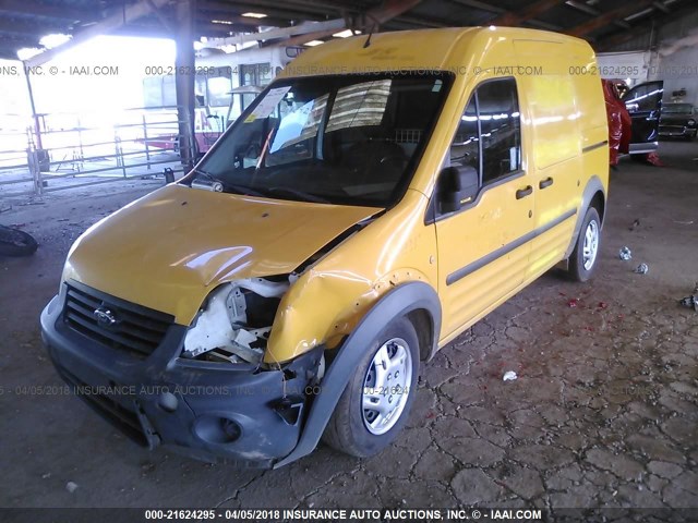 NM0LS7AN5DT158281 - 2013 FORD TRANSIT CONNECT XL YELLOW photo 2