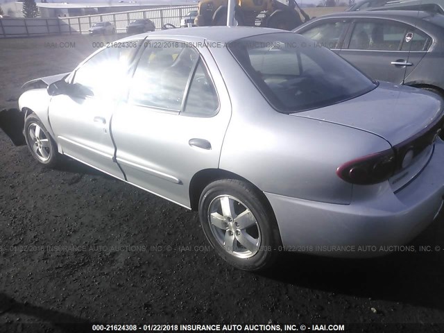 1G1JF52F347285347 - 2004 CHEVROLET CAVALIER LS SILVER photo 3