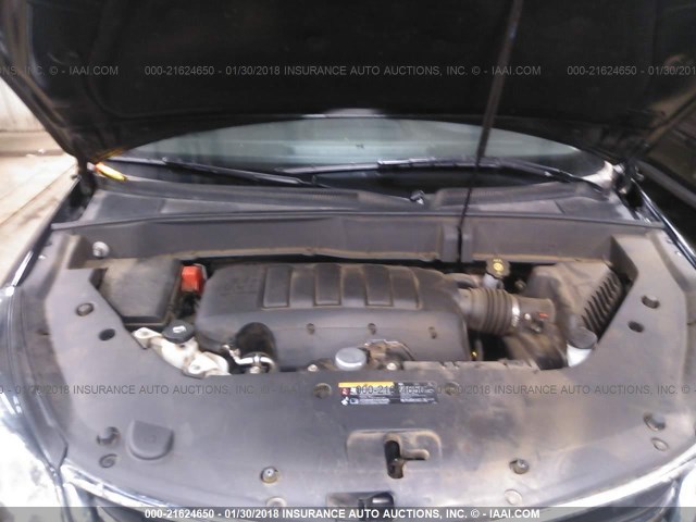 1GNKVGKD4HJ114003 - 2017 CHEVROLET TRAVERSE LT BLACK photo 10