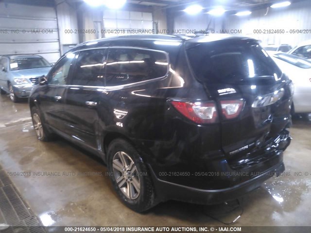 1GNKVGKD4HJ114003 - 2017 CHEVROLET TRAVERSE LT BLACK photo 3