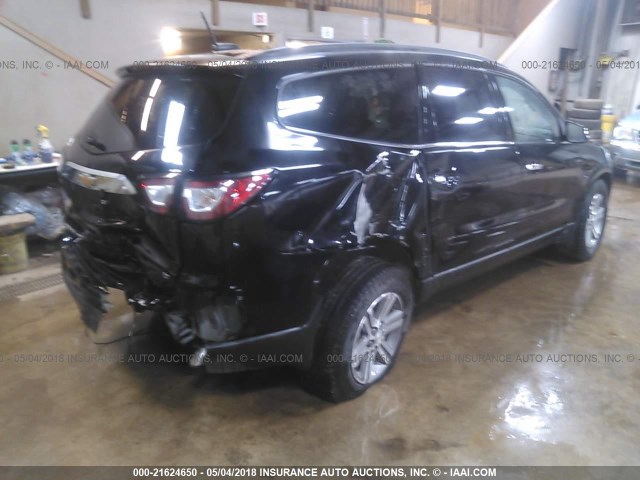 1GNKVGKD4HJ114003 - 2017 CHEVROLET TRAVERSE LT BLACK photo 4