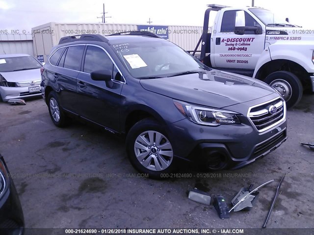 4S4BSAAC4J3257594 - 2018 SUBARU OUTBACK 2.5I GRAY photo 1