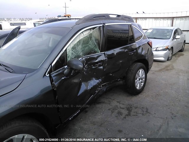 4S4BSAAC4J3257594 - 2018 SUBARU OUTBACK 2.5I GRAY photo 6