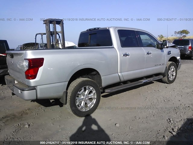 1N6AA1F44HN556079 - 2017 NISSAN TITAN XD SL/PRO-4X/PLAT RES/SV SILVER photo 4