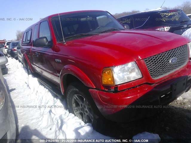 1FTZR45E93PA11115 - 2003 FORD RANGER SUPER CAB RED photo 1
