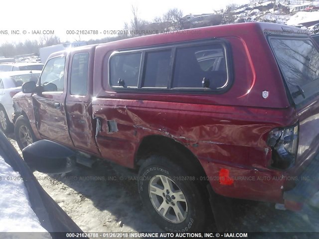 1FTZR45E93PA11115 - 2003 FORD RANGER SUPER CAB RED photo 6