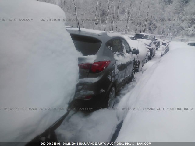 KM8JU3AC4AU112714 - 2010 HYUNDAI TUCSON GLS/LIMITED ნაცრისფერი ფოტო 4