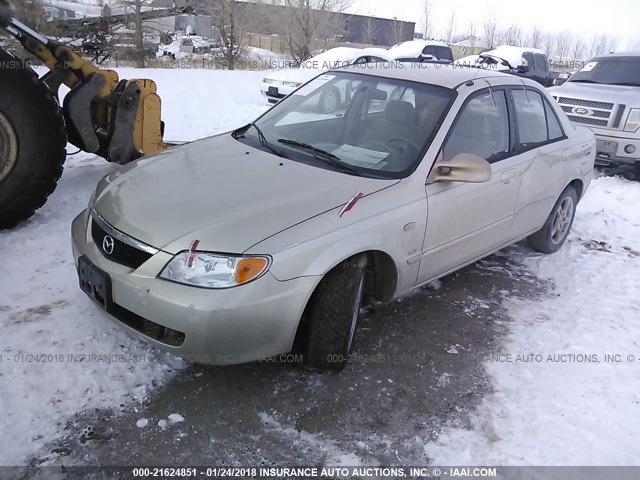 JM1BJ225530154153 - 2003 MAZDA PROTEGE DX/LX/ES GOLD photo 2