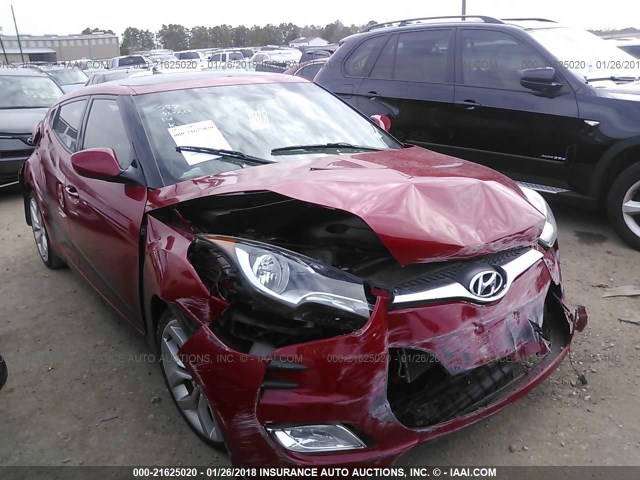 KMHTC6ADXDU110797 - 2013 HYUNDAI VELOSTER RED photo 1