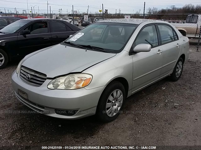 JTDBR32E932015145 - 2003 TOYOTA COROLLA CE/LE SILVER photo 2