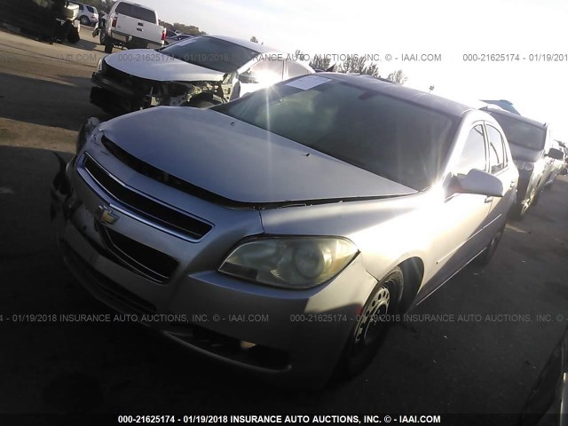 1G1ZC5E08CF153823 - 2012 CHEVROLET MALIBU 1LT SILVER photo 2