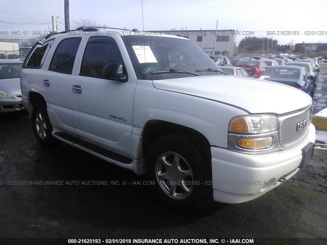 1GKEK63U24J303433 - 2004 GMC YUKON DENALI WHITE photo 1