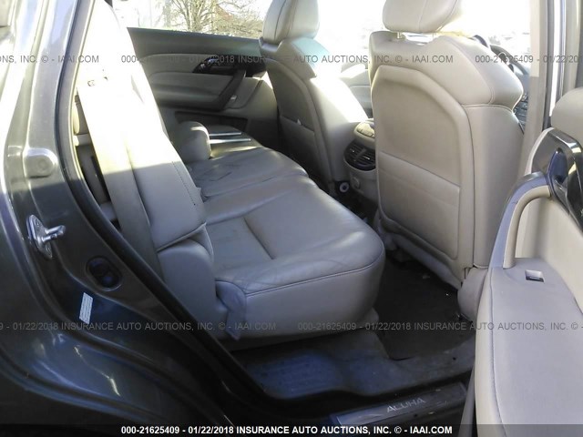 2HNYD28327H505720 - 2007 ACURA MDX TECHNOLOGY GRAY photo 8