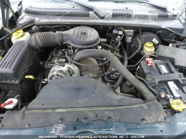 1B7FL26X6WS633584 - 1998 DODGE DAKOTA GREEN photo 10