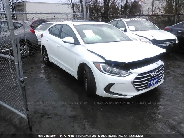 5NPD84LF8JH298514 - 2018 HYUNDAI ELANTRA SEL/VALUE/LIMITED WHITE photo 1