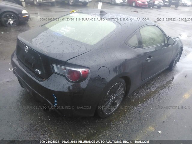 JF1ZNAA16F9710634 - 2015 TOYOTA SCION FR-S BLACK photo 4