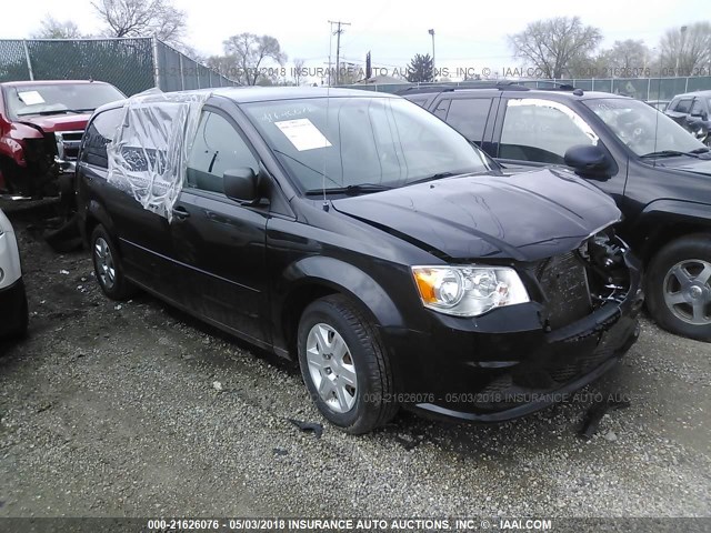 2D4RN4DG0BR737329 - 2011 DODGE GRAND CARAVAN EXPRESS BLACK photo 1