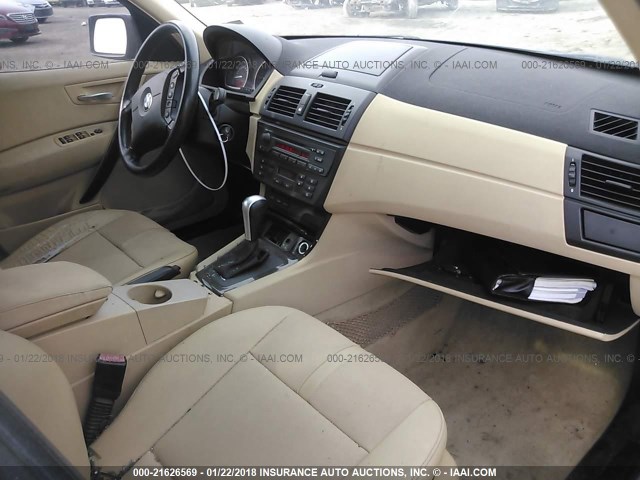 WBXPA934X6WG80211 - 2006 BMW X3 3.0I BLACK photo 5
