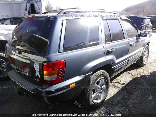 1J4GW58N83C511785 - 2003 JEEP GRAND CHEROKEE LIMITED BLUE photo 4