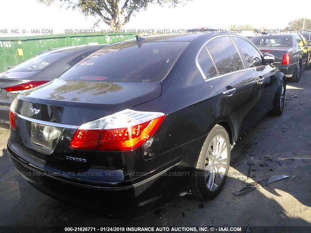 KMHGC4DE3AU093976 - 2010 HYUNDAI GENESIS 3.8L BLACK photo 4