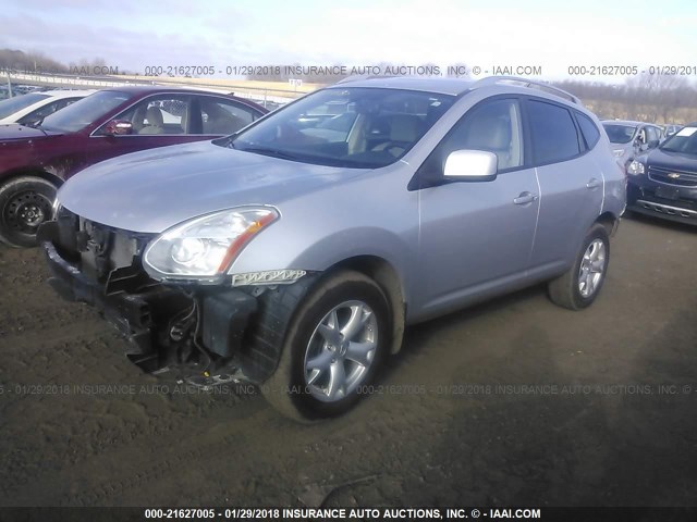 JN8AS58VX9W431908 - 2009 NISSAN ROGUE S/SL SILVER photo 2