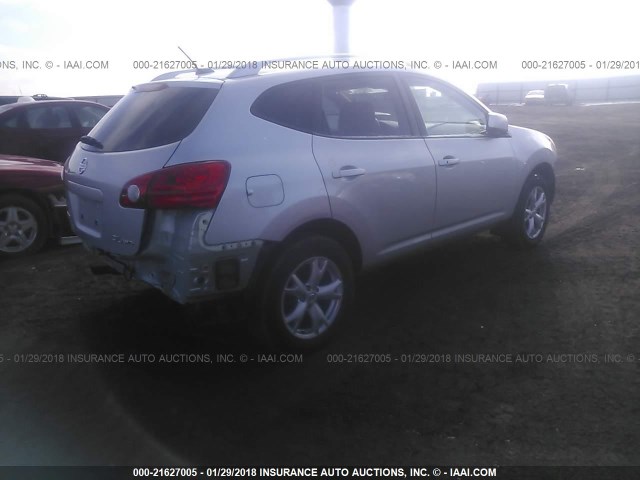 JN8AS58VX9W431908 - 2009 NISSAN ROGUE S/SL SILVER photo 4