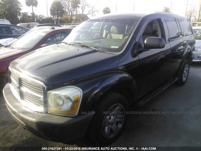 1D4HD38N84F122958 - 2004 DODGE DURANGO ST BLACK photo 2