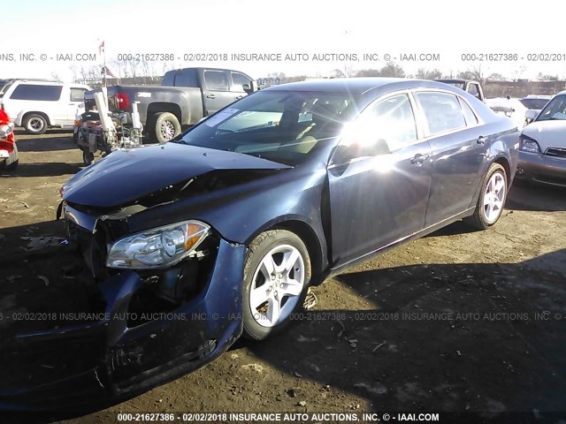 1G1ZA5E06AF284381 - 2010 CHEVROLET MALIBU LS ლურჯი ფოტო 2