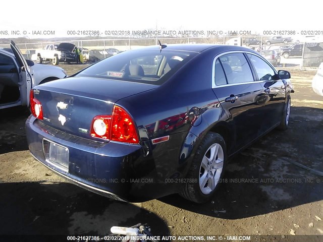 1G1ZA5E06AF284381 - 2010 CHEVROLET MALIBU LS ლურჯი ფოტო 4