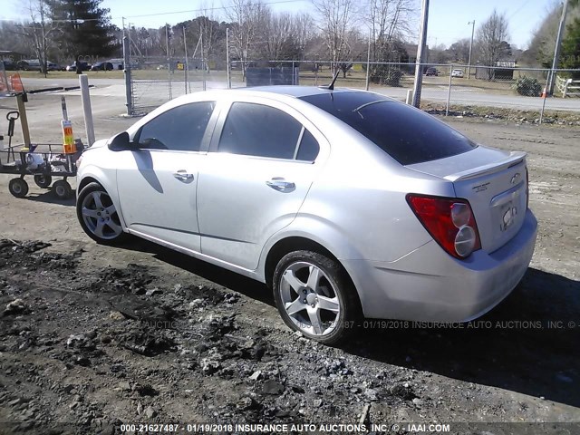 1G1JE5SB1D4227755 - 2013 CHEVROLET SONIC LTZ SILVER photo 3