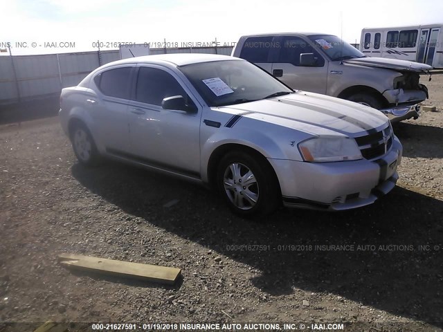 1B3CC4FB2AN186649 - 2010 DODGE AVENGER SXT SILVER photo 1