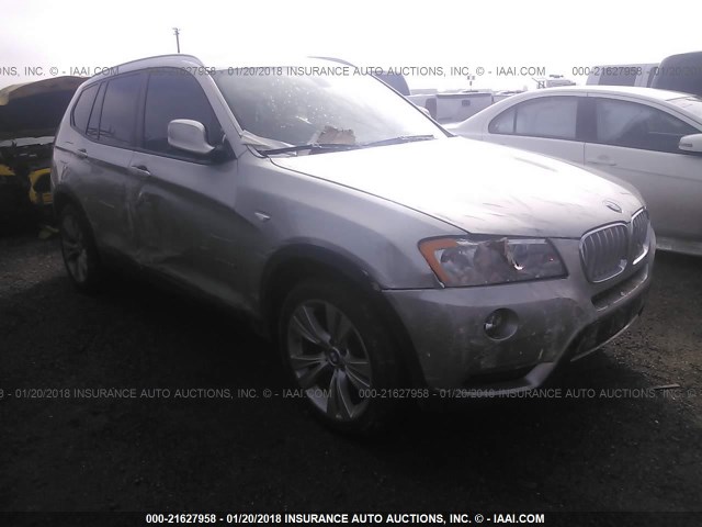 5UXWX7C52E0E78872 - 2014 BMW X3 XDRIVE35I SILVER photo 1