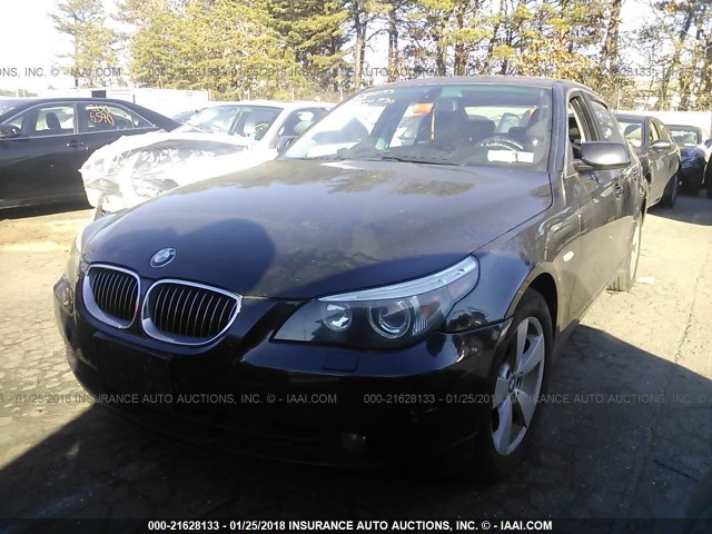 WBANF73566CU19494 - 2006 BMW 530 XI BLACK photo 2